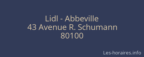 Lidl - Abbeville