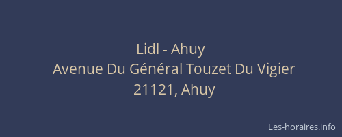 Lidl - Ahuy