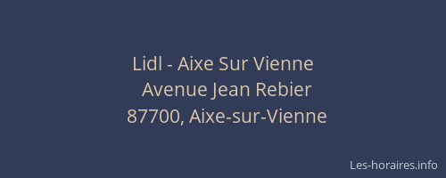 Lidl - Aixe Sur Vienne