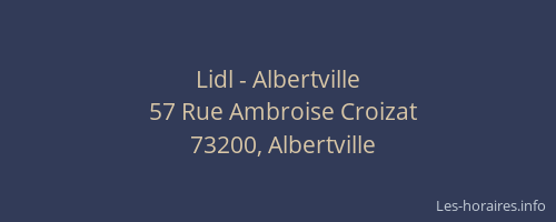 Lidl - Albertville