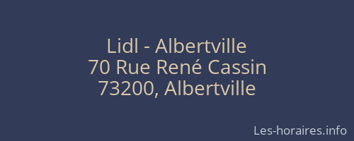 Lidl - Albertville