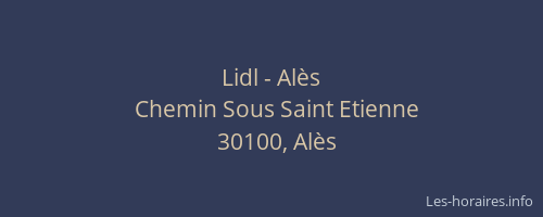 Lidl - Alès