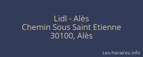 Lidl - Alès