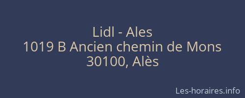 Lidl - Ales