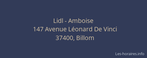 Lidl - Amboise