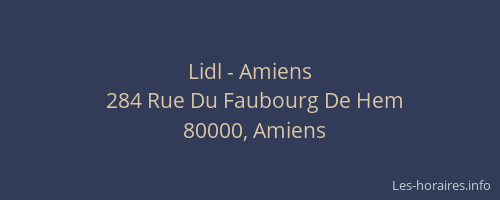 Lidl - Amiens