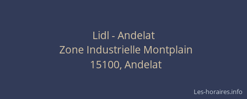 Lidl - Andelat