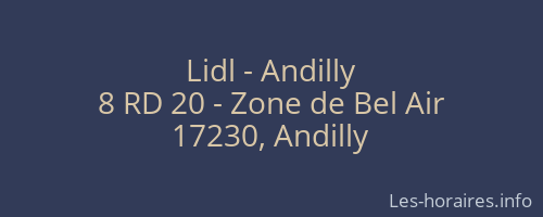 Lidl - Andilly