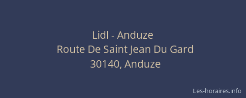 Lidl - Anduze
