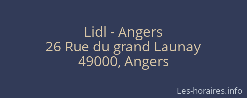 Lidl - Angers