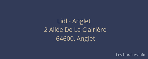 Lidl - Anglet