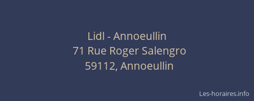 Lidl - Annoeullin