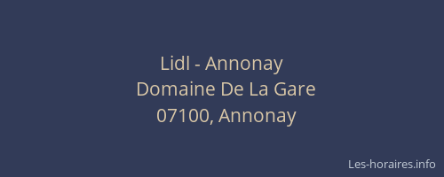 Lidl - Annonay