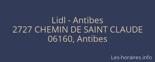 Lidl - Antibes