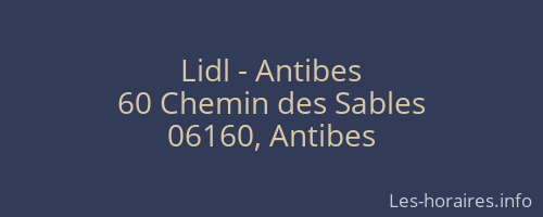 Lidl - Antibes