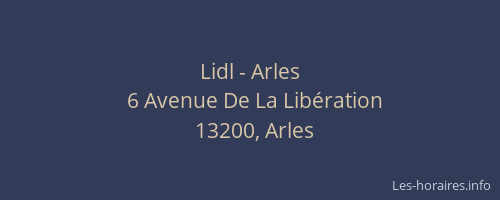 Lidl - Arles