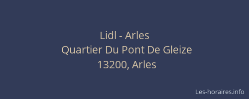 Lidl - Arles