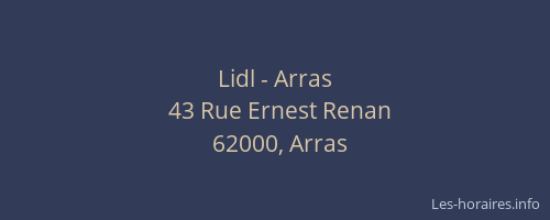 Lidl - Arras