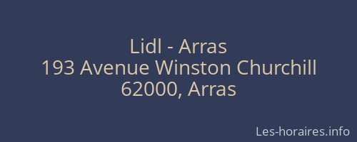 Lidl - Arras