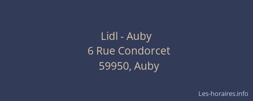 Lidl - Auby
