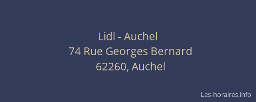 Lidl - Auchel