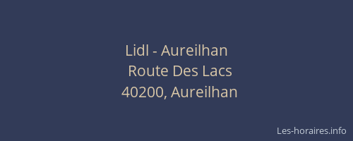 Lidl - Aureilhan