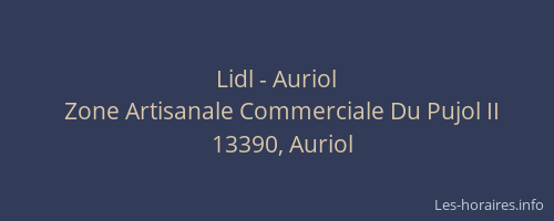 Lidl - Auriol