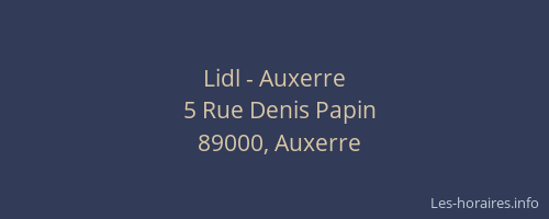 Lidl - Auxerre
