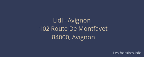 Lidl - Avignon