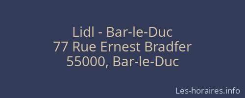 Lidl - Bar-le-Duc
