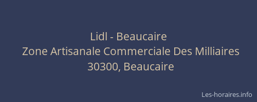 Lidl - Beaucaire