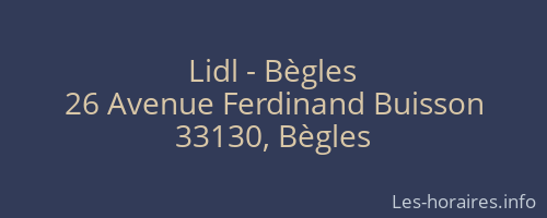 Lidl - Bègles