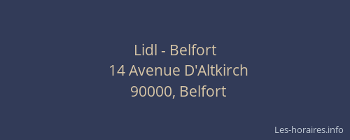 Lidl - Belfort