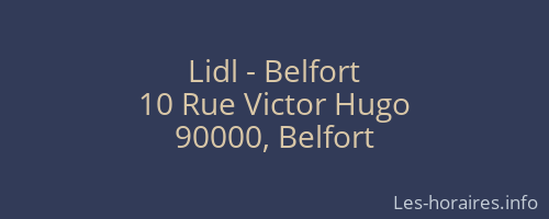 Lidl - Belfort