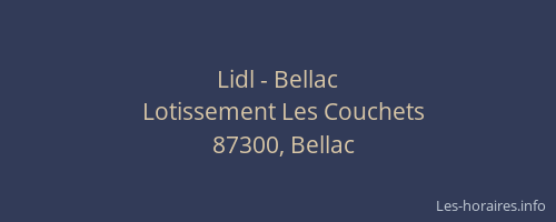 Lidl - Bellac