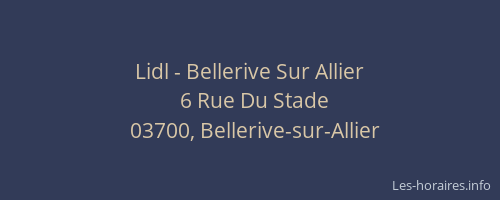 Lidl - Bellerive Sur Allier