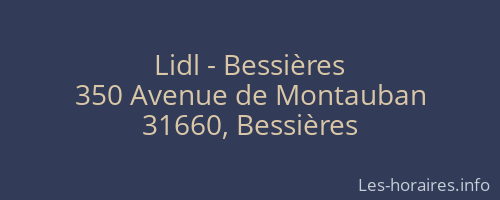Lidl - Bessières