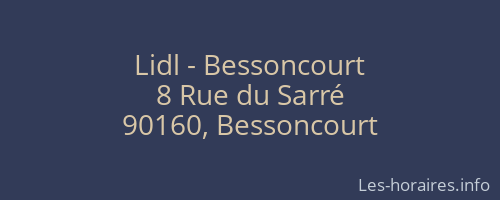 Lidl - Bessoncourt