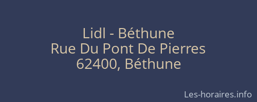 Lidl - Béthune