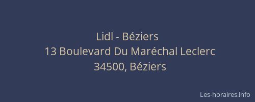 Lidl - Béziers