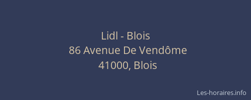 Lidl - Blois
