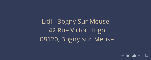 Lidl - Bogny Sur Meuse