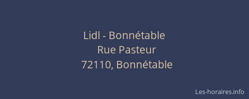 Lidl - Bonnétable