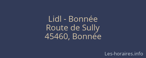 Lidl - Bonnée