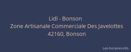 Lidl - Bonson
