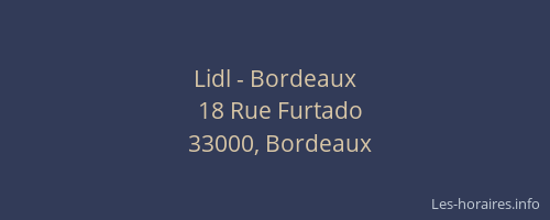 Lidl - Bordeaux