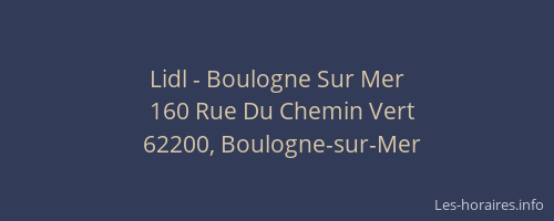 Lidl - Boulogne Sur Mer