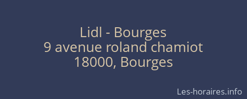 Lidl - Bourges