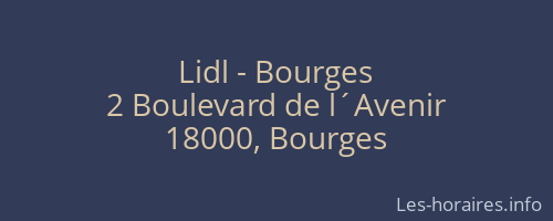 Lidl - Bourges