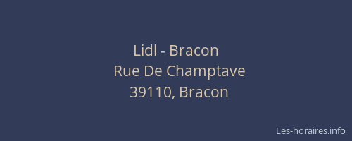 Lidl - Bracon